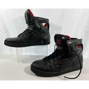 RARE Collector Mens 2009 DC GALACTICA HIGHTOP SKATE SHOES BLACK RED SZ. 7.5 US